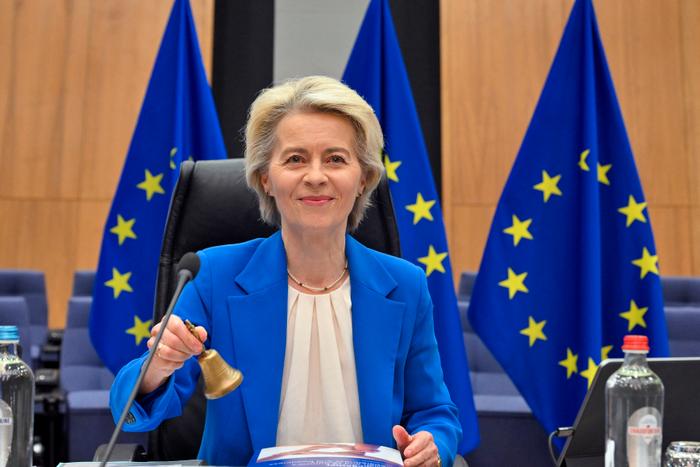 Ursula von der Leyen lors d'une session de la Commission européenne. (Image d'illustration)