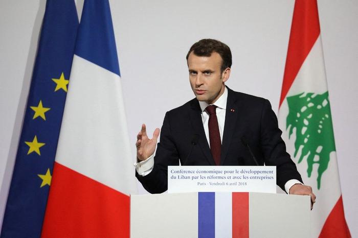 Emmanuel Macron Liban AFP