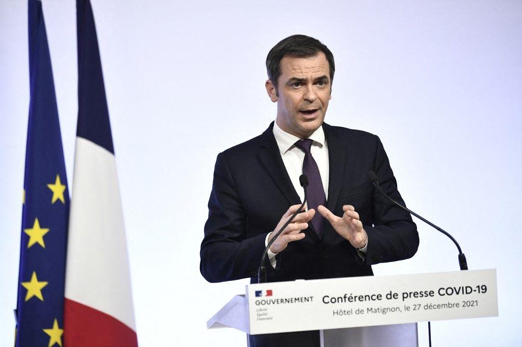 Olivier Véran conférence de presse AFP