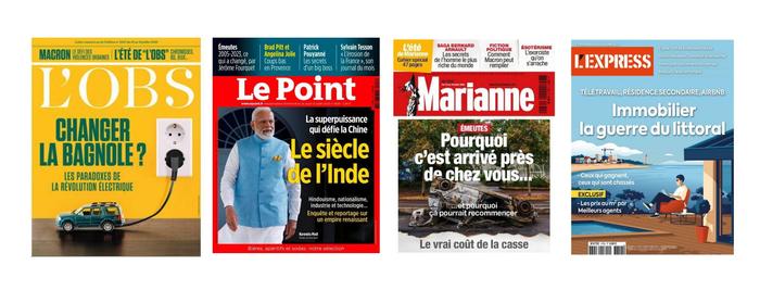 Une des hebdos du 13 juillet 2023