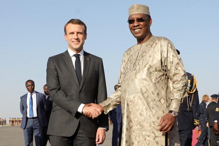 Emmanuel Macron Idriss Déby France Tchad AFP