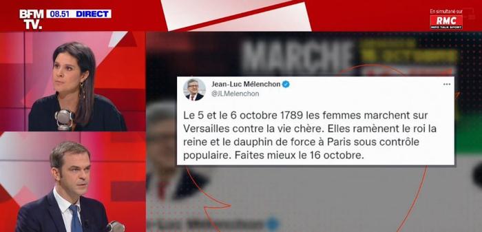 Olivier Faure RMC BMTV Mélenchon octobre 2022