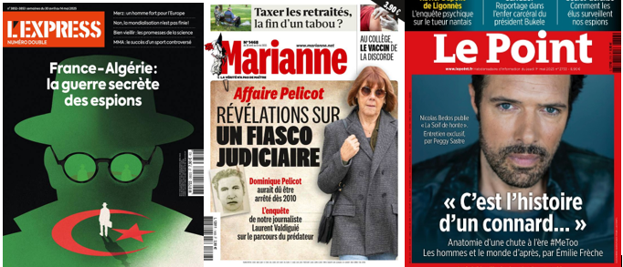 Revue de presse: L'Express, Marianne, Le Point.