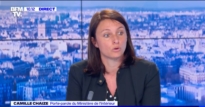 porte-parole du ministère de l'Intérieur Camille Chaize