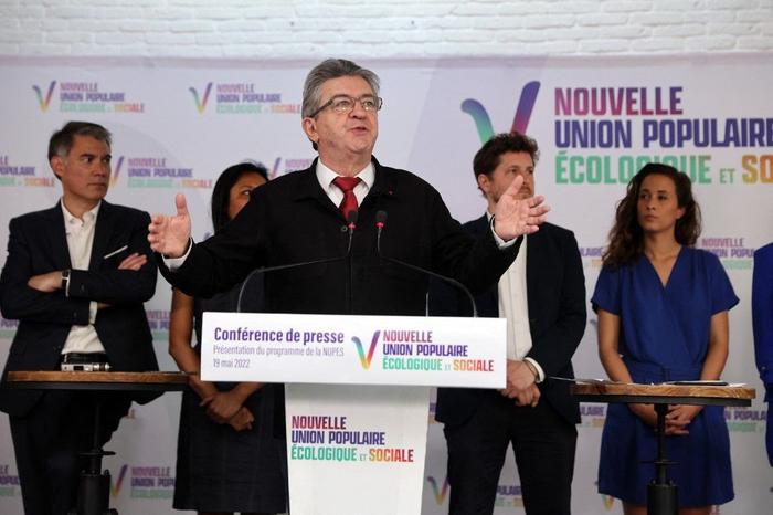 Jean-Luc Mélenchon NUPES AFP