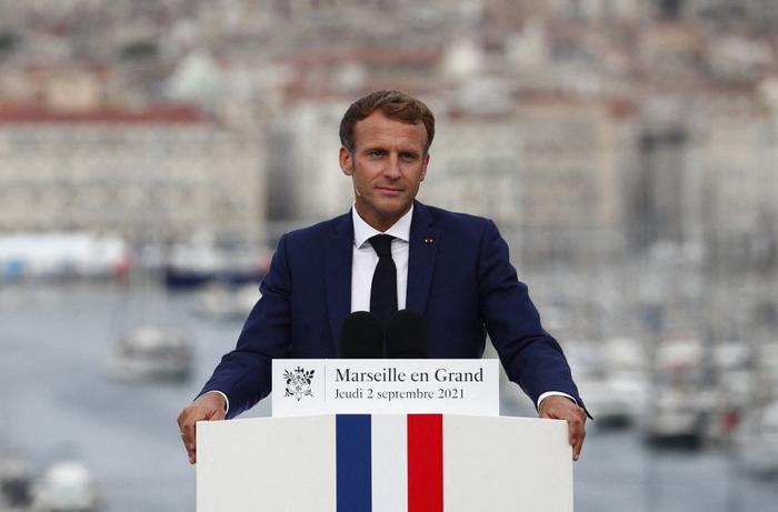 Emmanuel Macron Marseille AFP
