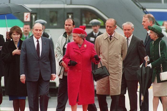 François Mitterrand Elizabeth II AFP