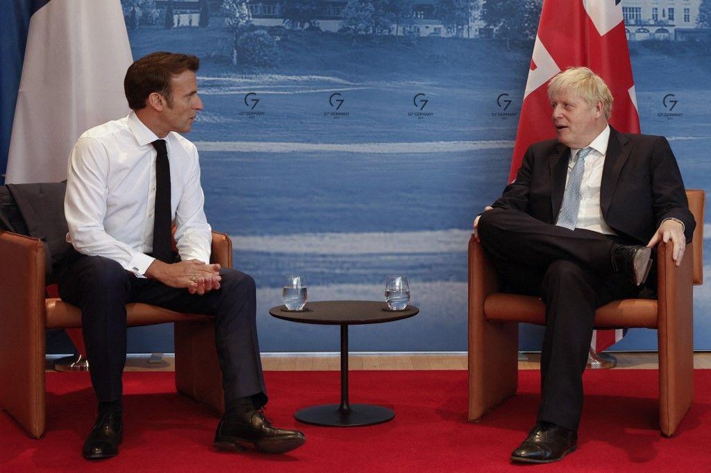 Emmanuel Macron Boris Johnson AFP
