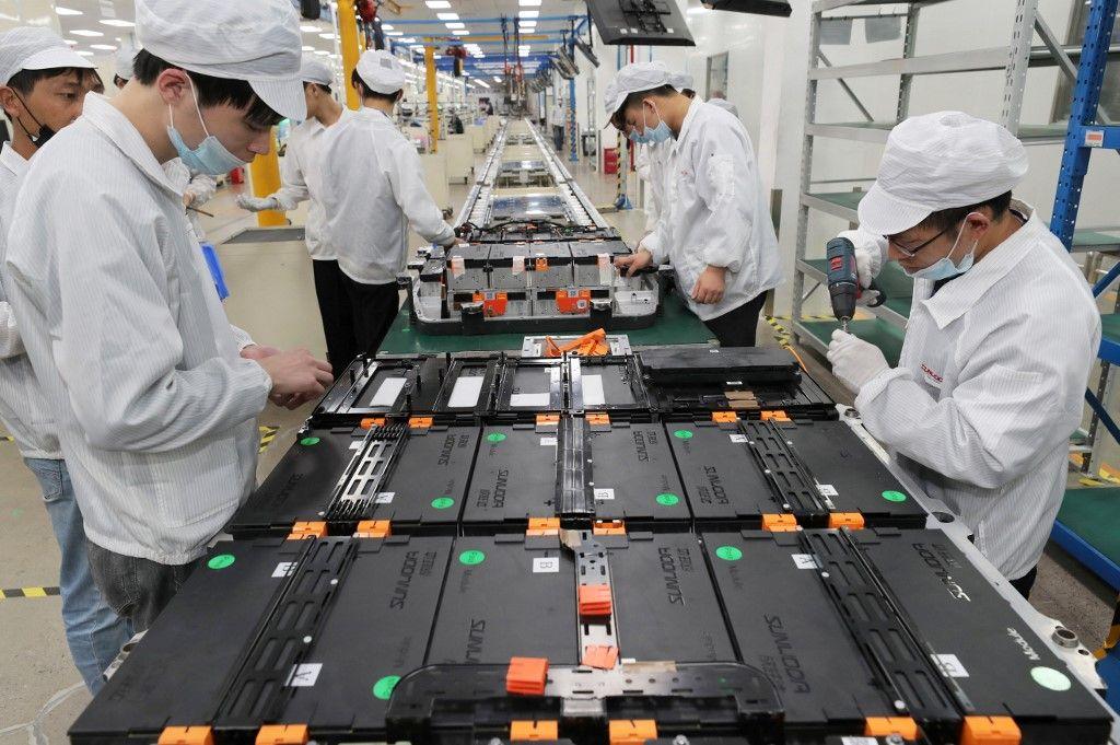 Chine usine batteries AFP