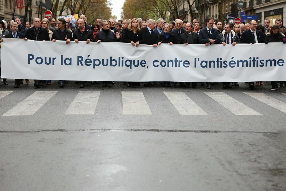 marche contre l'antisémitisme AFP