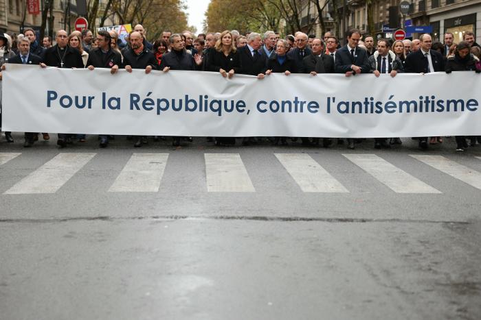 marche contre l'antisémitisme AFP