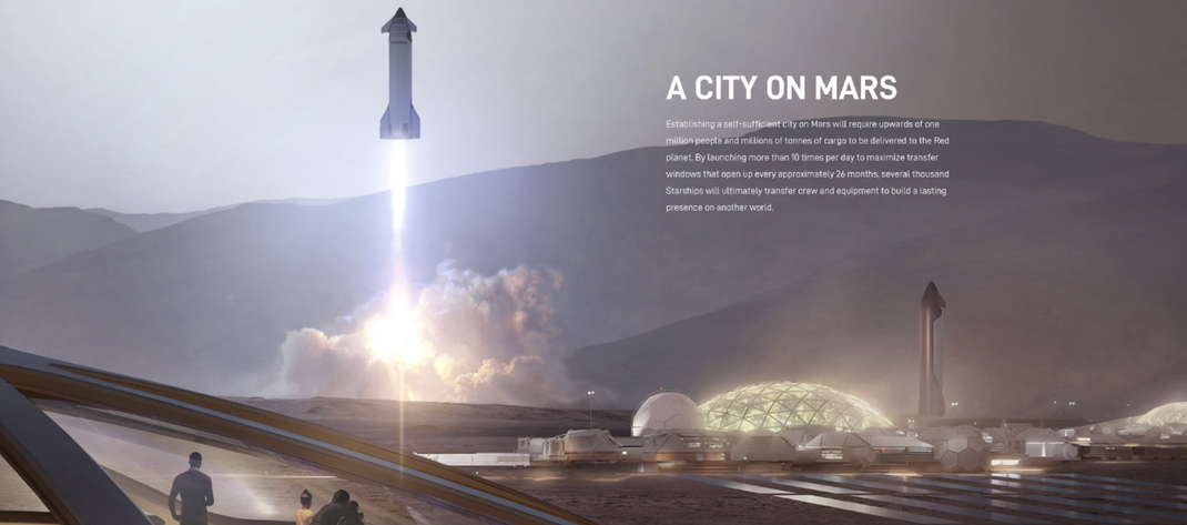 Permettre à l’homme de s’installer sur Mars demeure la quête ultime d’Elon Musk.