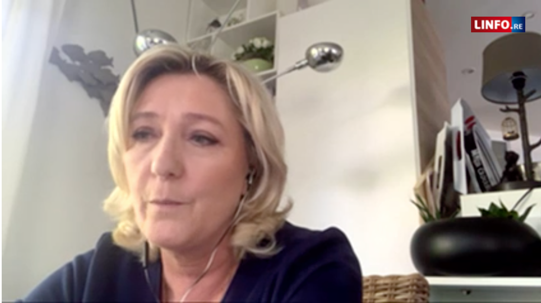 Marine Le Pen sur Linfo.re