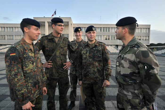 Des soldats allemands intégrés à Saint-Cyr.