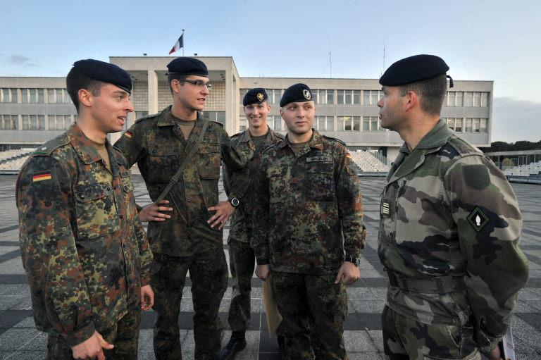 Des soldats allemands intégrés à Saint-Cyr.