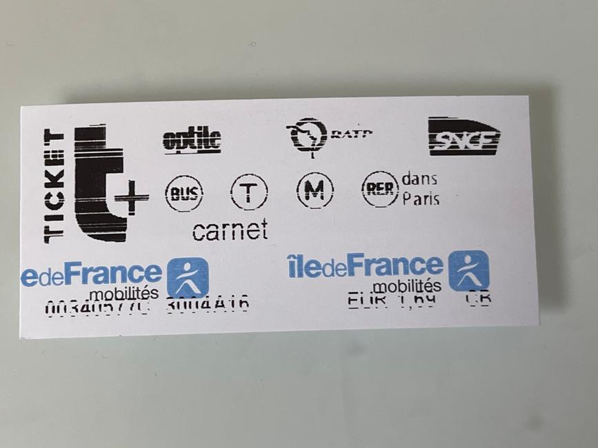 Ticket de métro