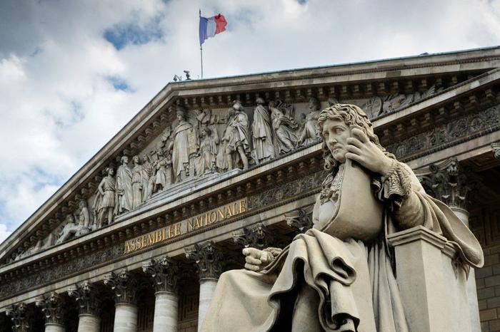 Assemblée nationale statue France drapeau AFP