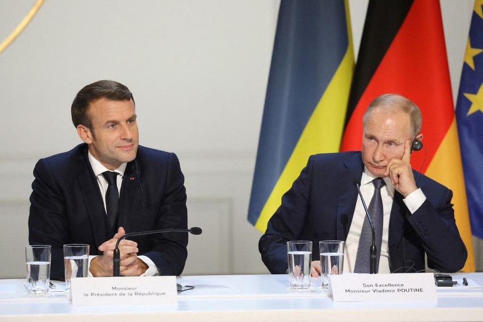 Emmanuel Macron Vladimir Poutine AFP