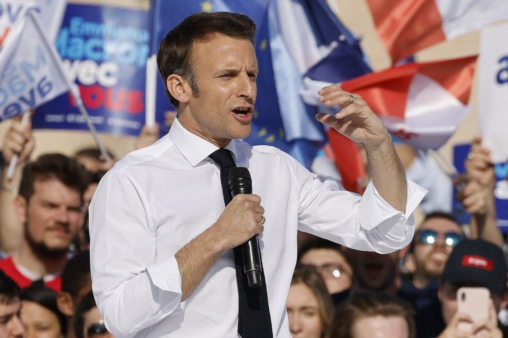 Emmanuel Macron Marseille AFP