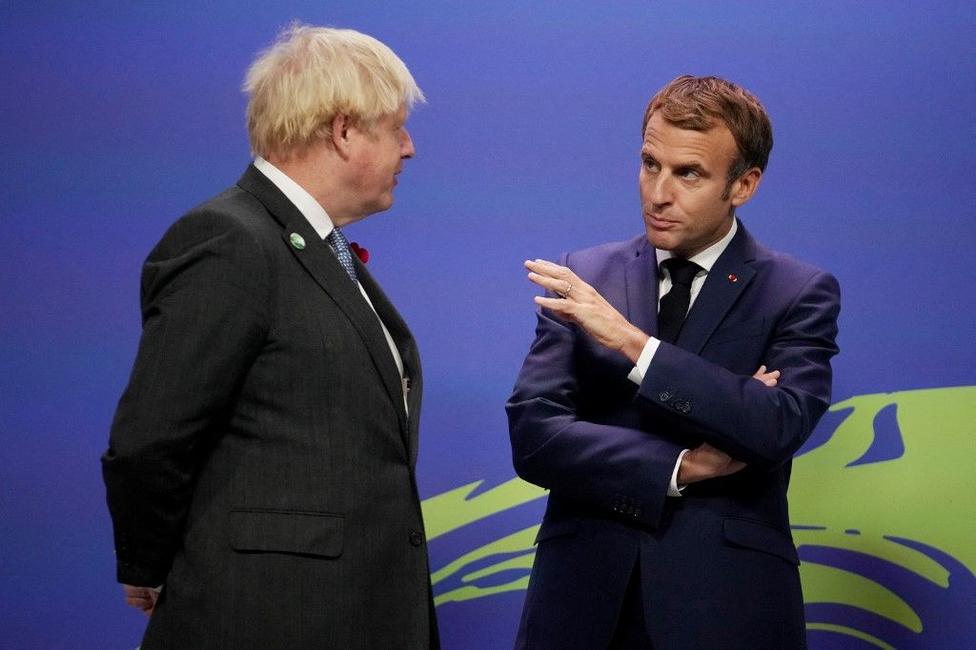 Emmanuel Macron Boris Johnson AFP