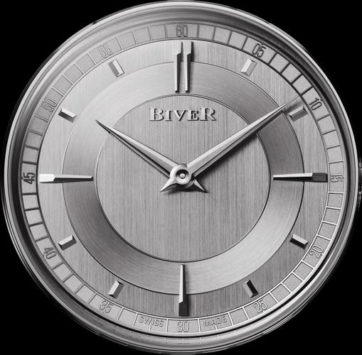 Une grande sobriété qui cache une double complication mécanique (Biver)…