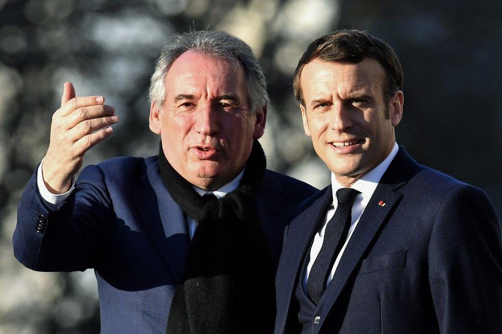 Emmanuel Macron François Bayrou AFP