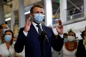 Emmanuel Macron Polynésie AFP