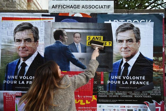 François Fillon Emmanuel Macron AFP