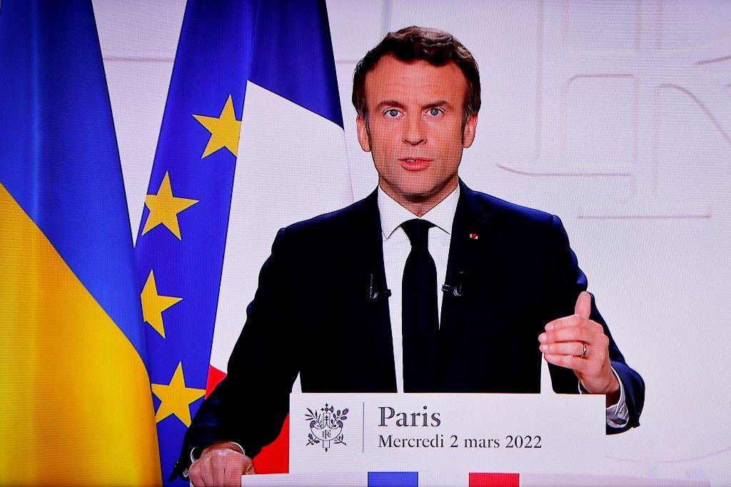 Emmanuel Macron Ukraine AFP