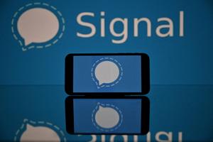 Le service de messagerie mobile Signal.