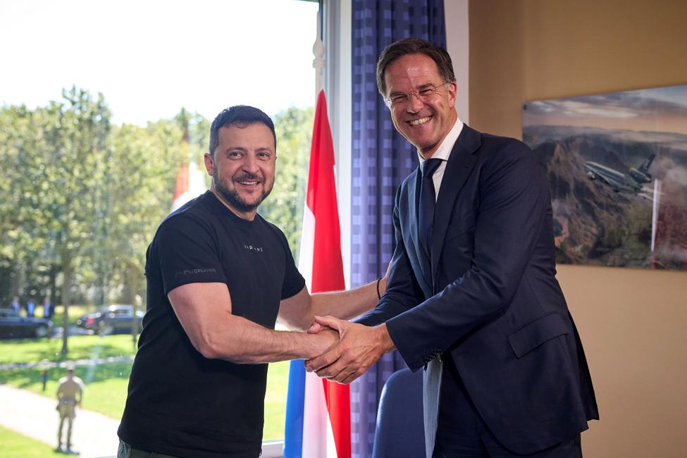 Volodymyr Zelensky Mark Rutte aout 2023