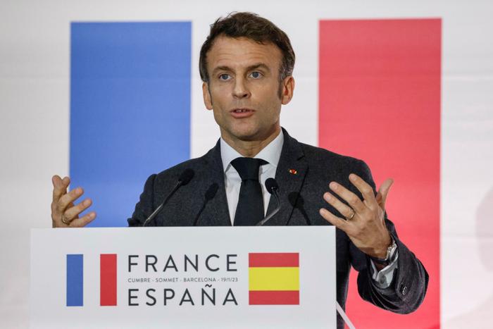 Emmanuel Macron Espagne AFP