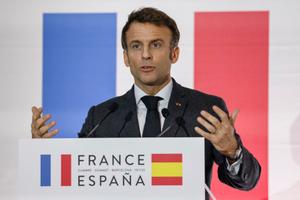 Emmanuel Macron Espagne AFP