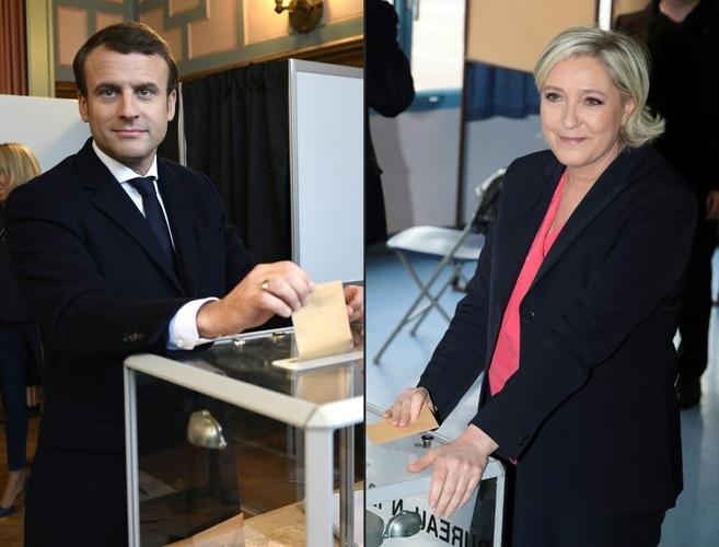 Emmanuel Macron Marine Le Pen vote AFP
