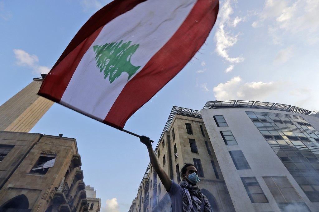 Un drapeau Libanais. (Image d'illustration)
