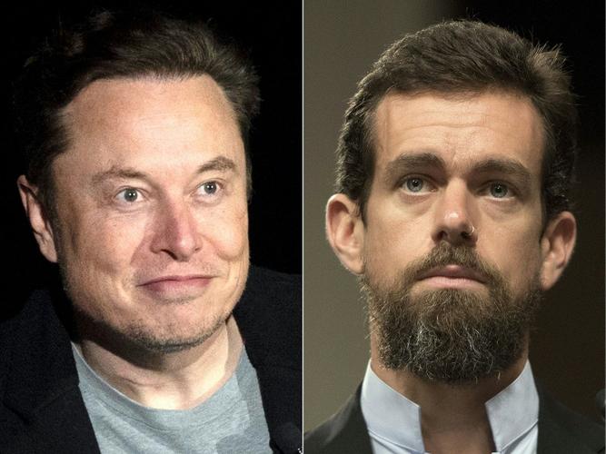 Elon Musk Jack Dorsey AFP