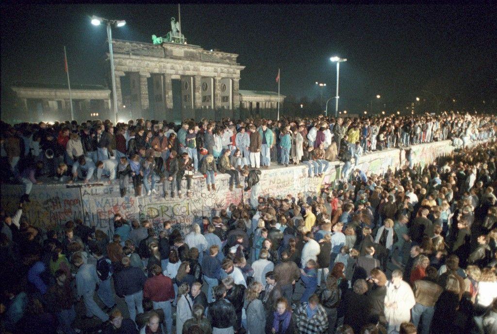 Une image captée lors de la chute du Mur de Berlin.