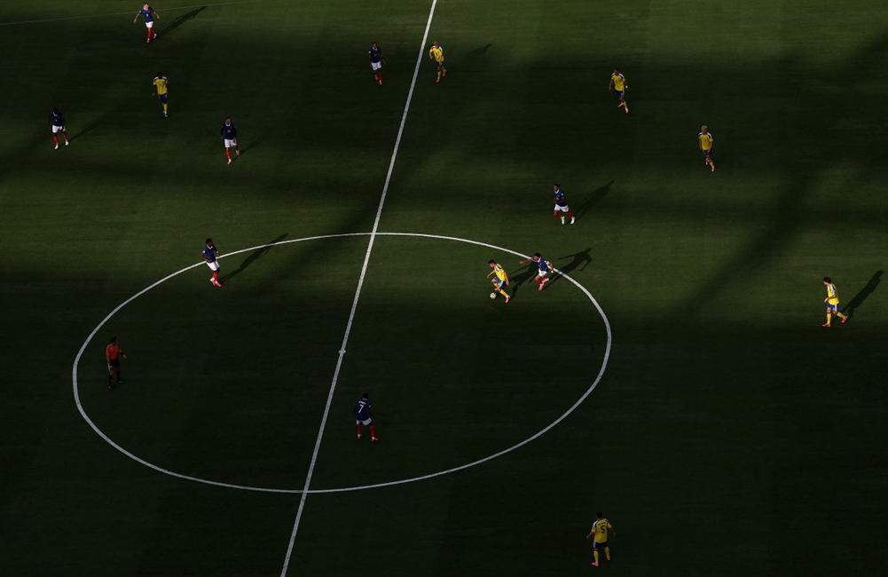 Vue d'ensemble lors du match des seizièmes de finale de la Coupe du Monde de la FIFA 2026 entre la France et la Suède au New York New Jersey Stadium, le 30 juin 2026 à East Rutherford, dans le New Jersey.