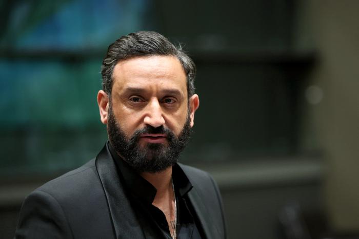 Cyril Hanouna assiste à une séance devant la commission d'enquête parlementaire sur l'attribution des fréquences TV, à l'Assemblée nationale, le 14 mars 2024.