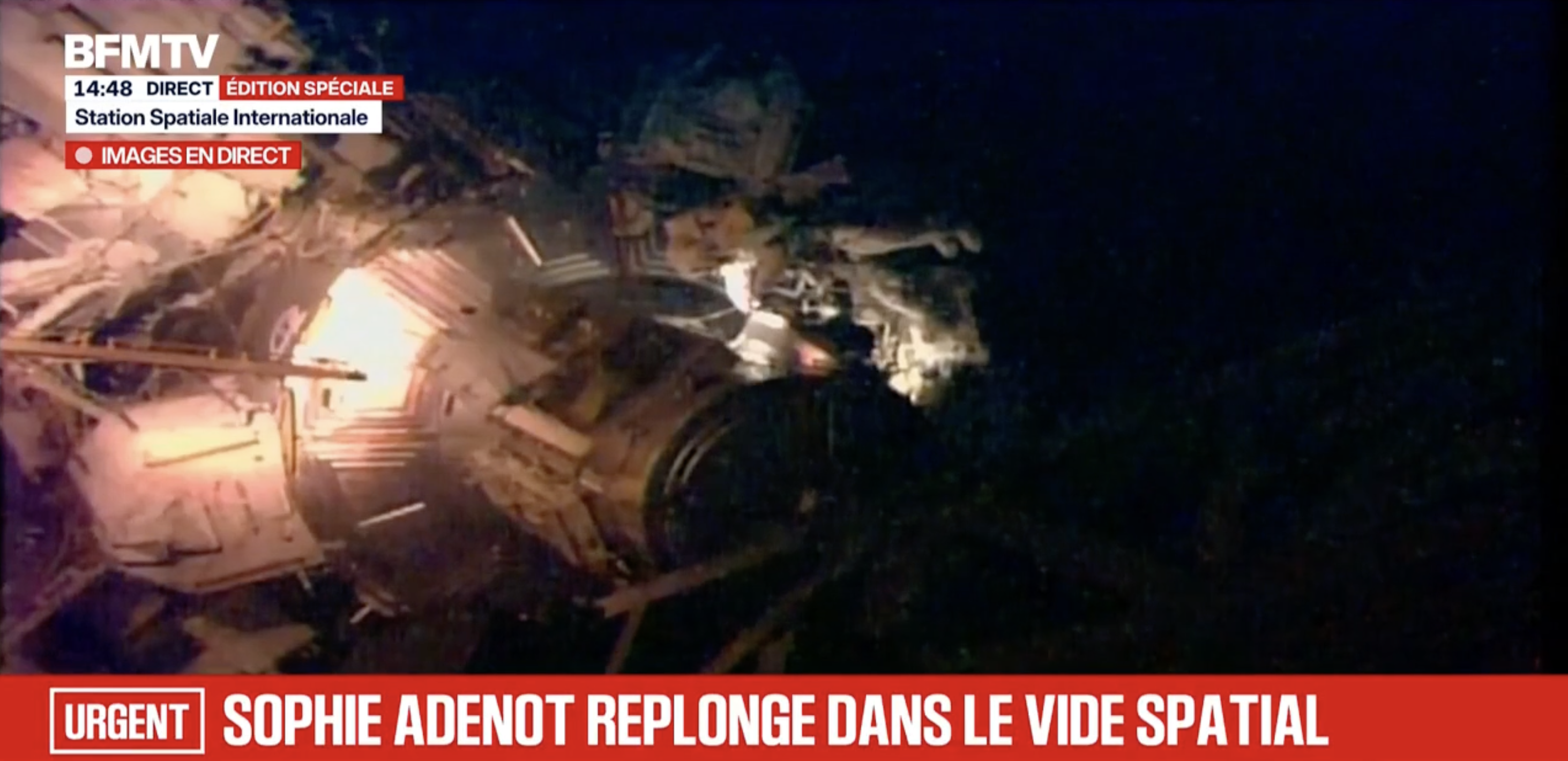 Deuxième sortie extravéhiculaire de Sophie Adenot : les astronautes ont quitté l'ISS