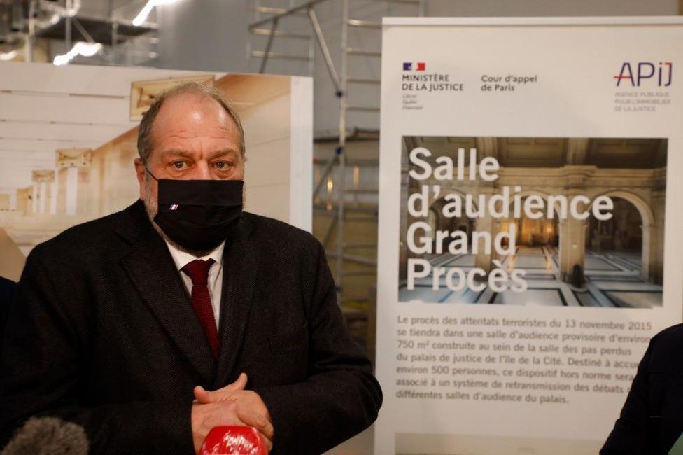 Eric Dupond-Moretti Palais de justice spécial attentats du 13 novembre 2015 AFP