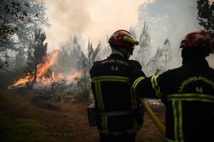 Landiras feu incendie AFP