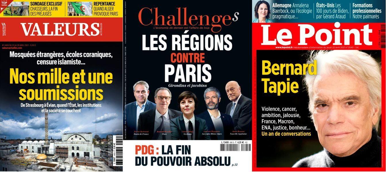 revue de presse des hebdos 22 avril