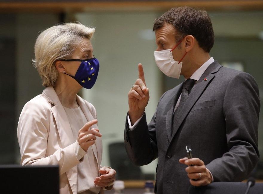 Emmanuel Macron Ursula von der Leyen AFP