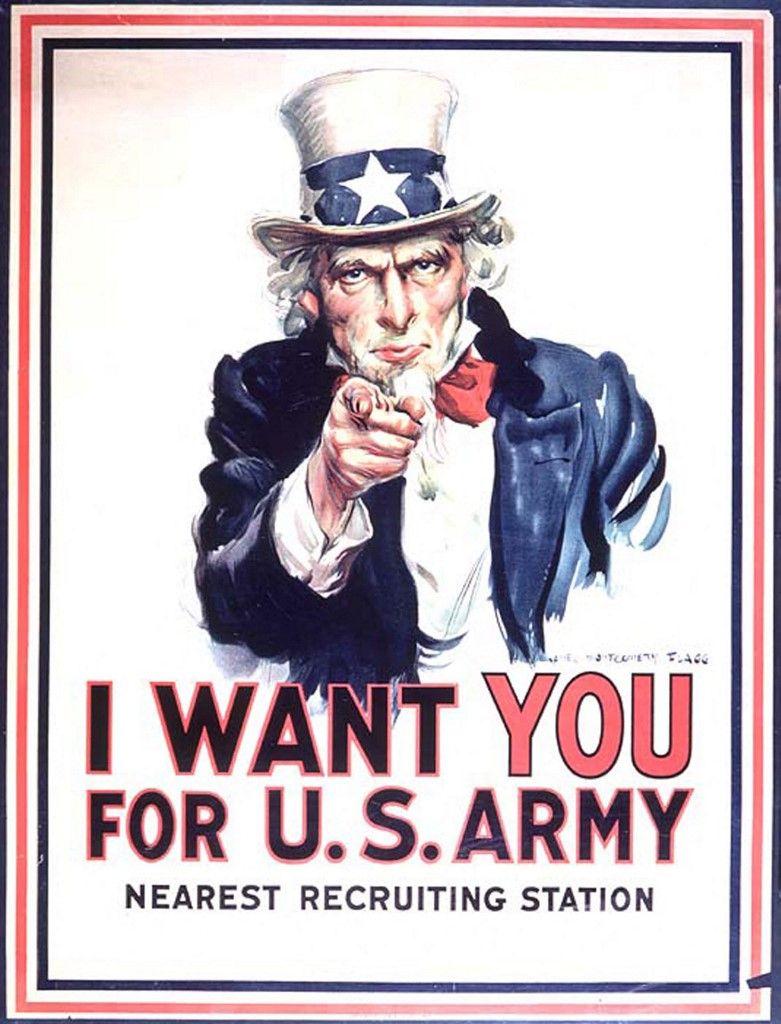 Uncle Sam I want you for US Army AFP