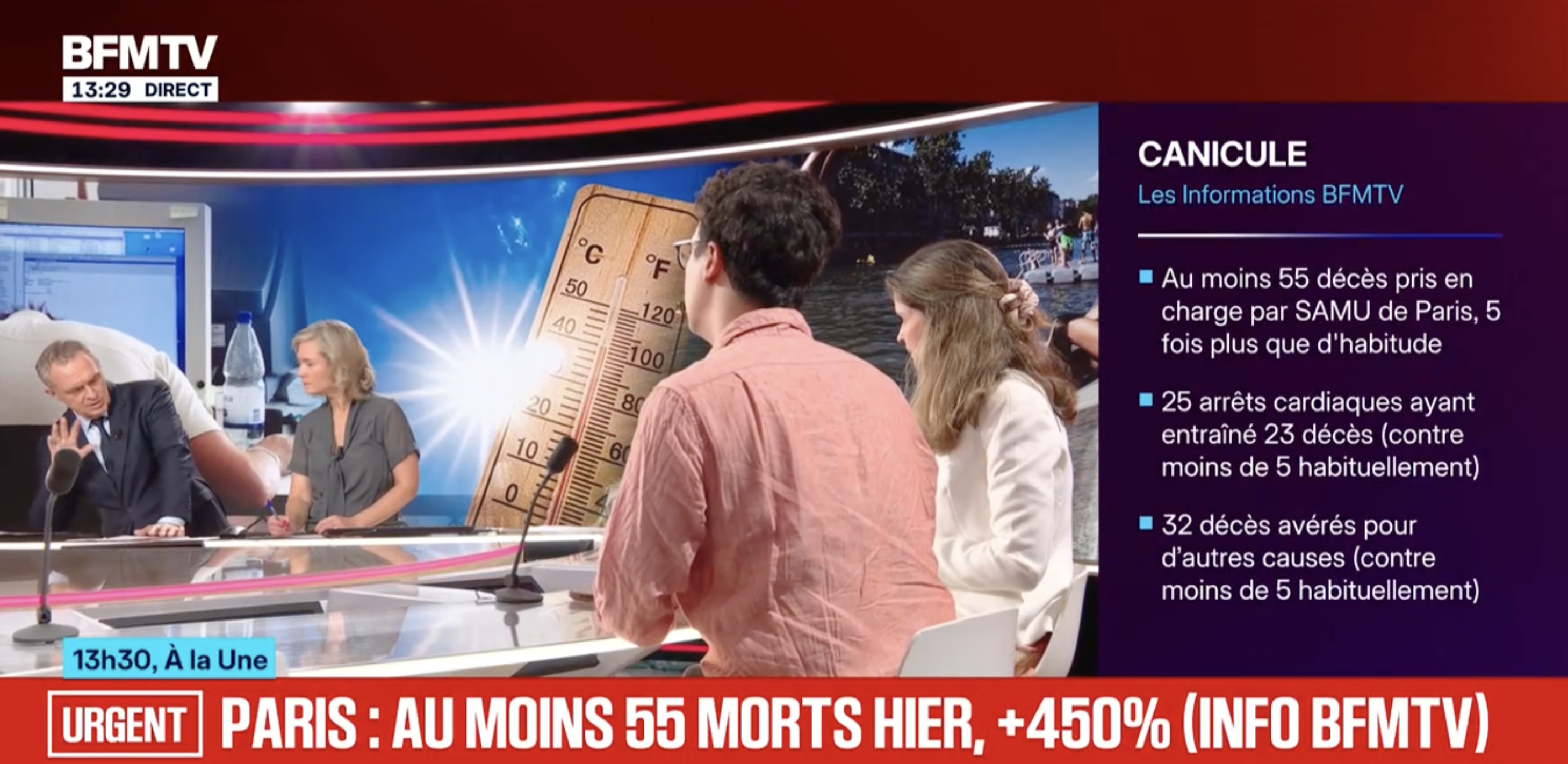 Au moins 55 morts pris en charge par le Samu jeudi à Paris, une hausse de 450%