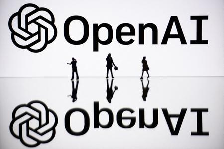 Le logo d'OpenAI, l'organisation américaine spécialisée dans l'intelligence artificielle.