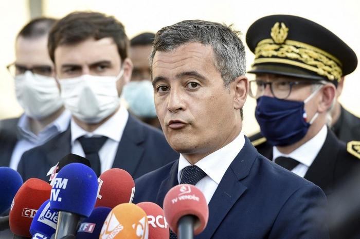 Gérald Darmanin conférence de presse AFP