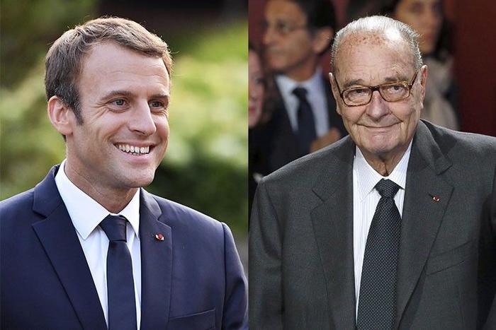 Emmanuel Macron Jacques Chirac AFP