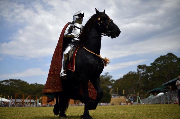 Moyen Age chevalier AFP